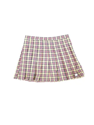 Jupe en tartan pour femme, Jaune