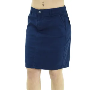 Mini-jupe unie pour femme, Marine