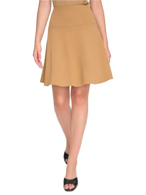 Jupe unie pour femme, Beige