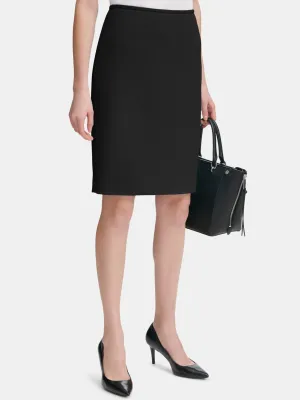 Jupe unie pour femme, Noir