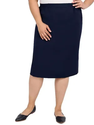 Jupe unie pour femme, Marine