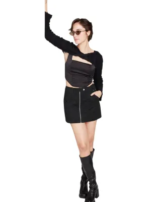 Jupe unie femme, Noir