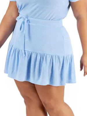 Jupe unie femme, Bleue