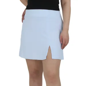 Jupe en satin pour femme, Bleu clair