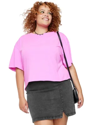 Jupe Texturée pour Femme, Noir