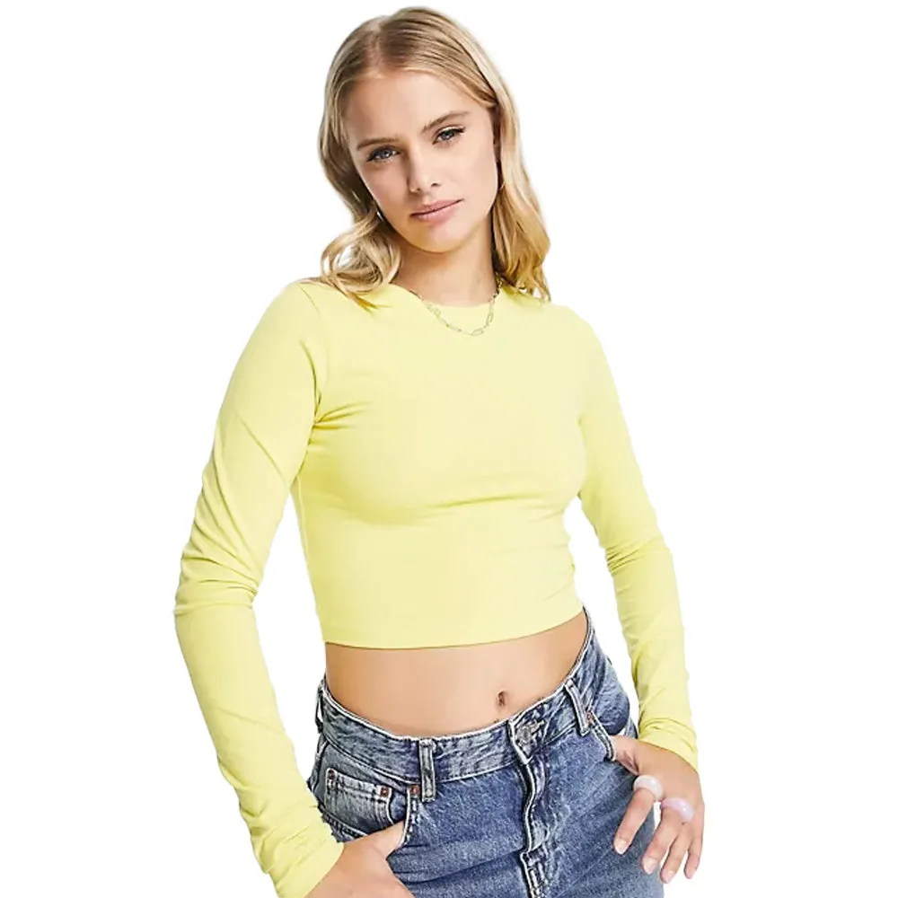 Débardeur Femme Noué dans le Dos, Jaune