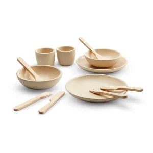 Ensemble de Vaisselle en Bois - Jeu de Plats