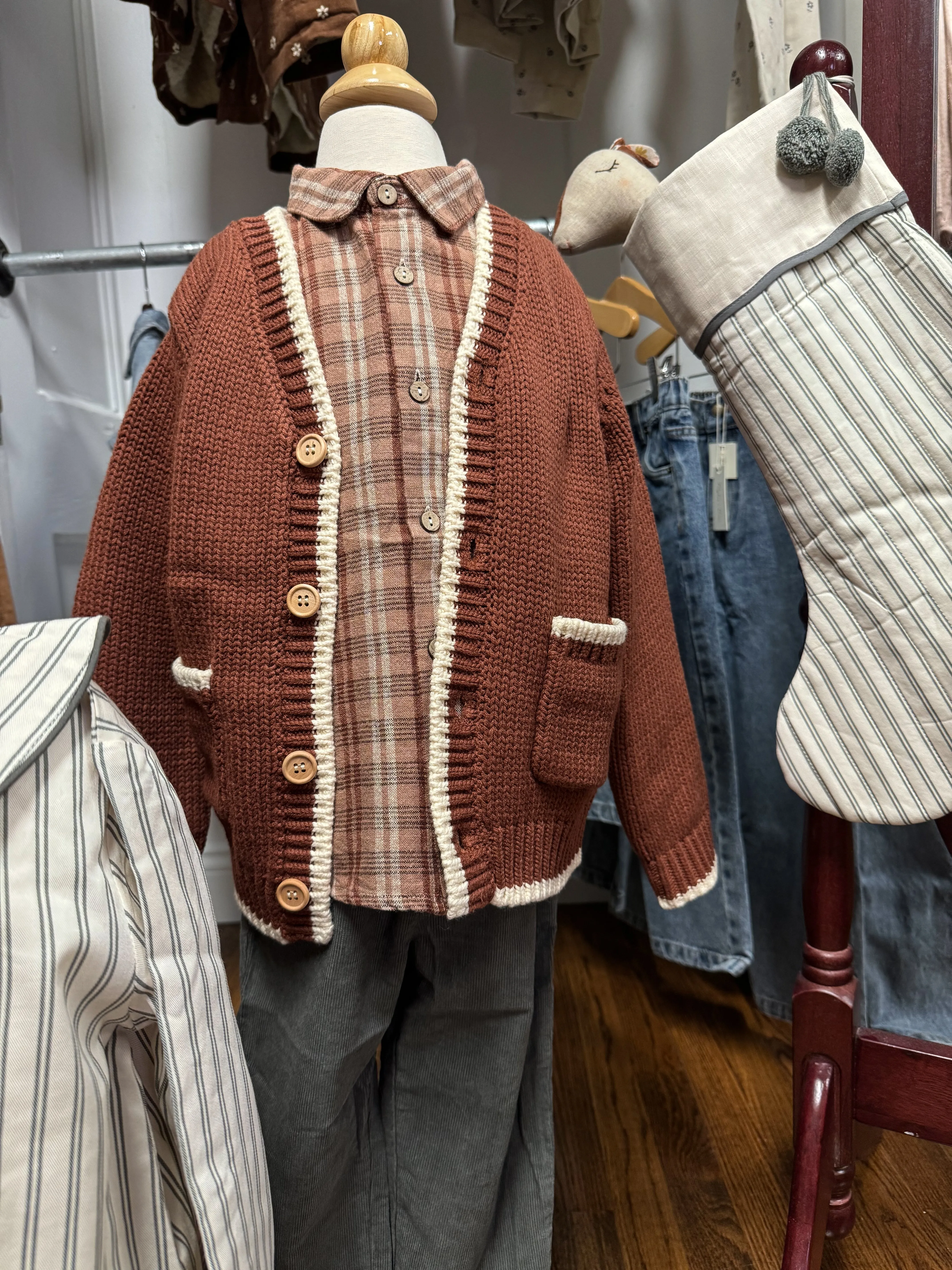 Wynn Cardigan || Brique