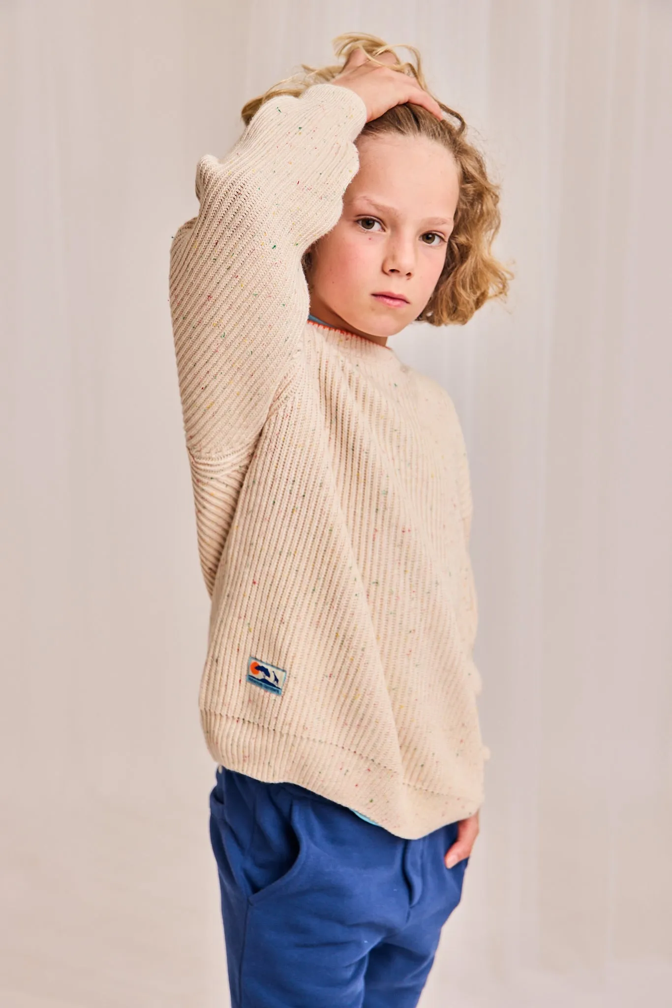 yaro col en V anakao 000904 - naturel Ao76 Vêtements Garçons Filles