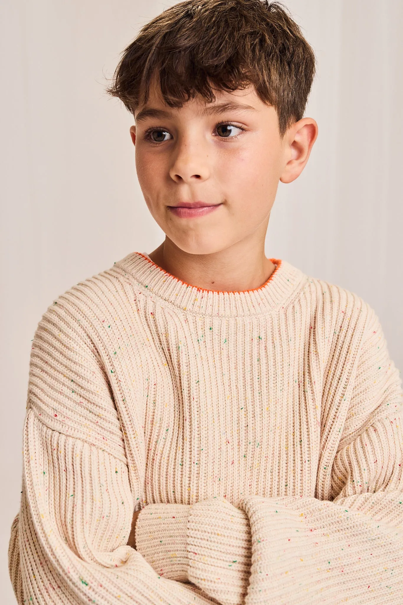 yaro col en V anakao 000904 - naturel Ao76 Vêtements Garçons Filles