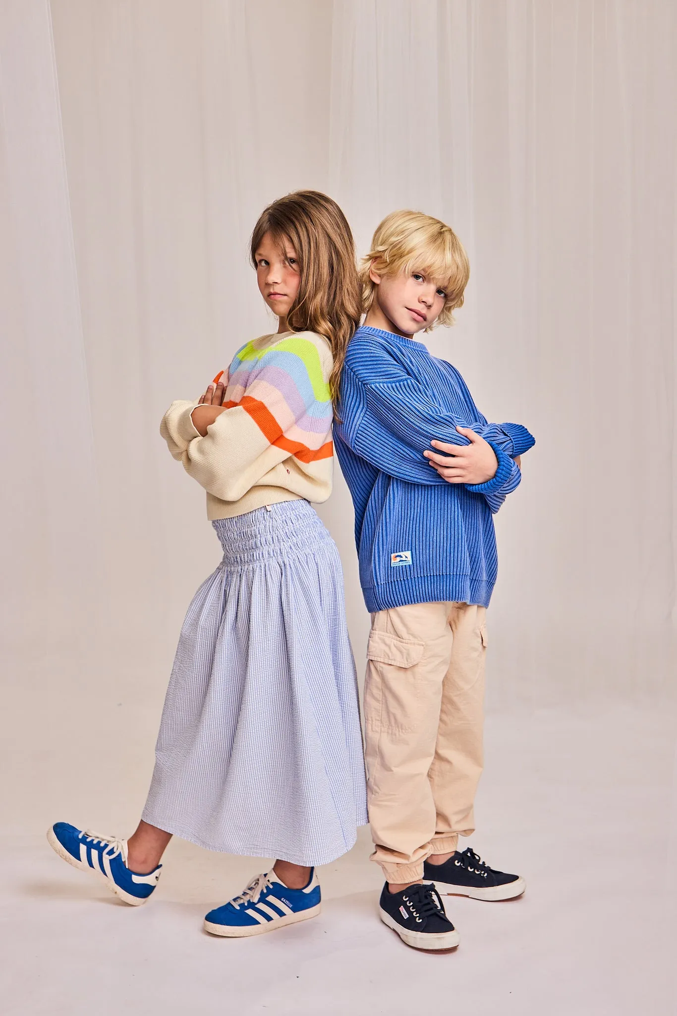 yaro col fin 000707 - bleu vif Ao76 Vêtements Garçons Filles