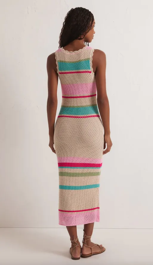 Robe pull en crochet rayée Z Supply Ibiza