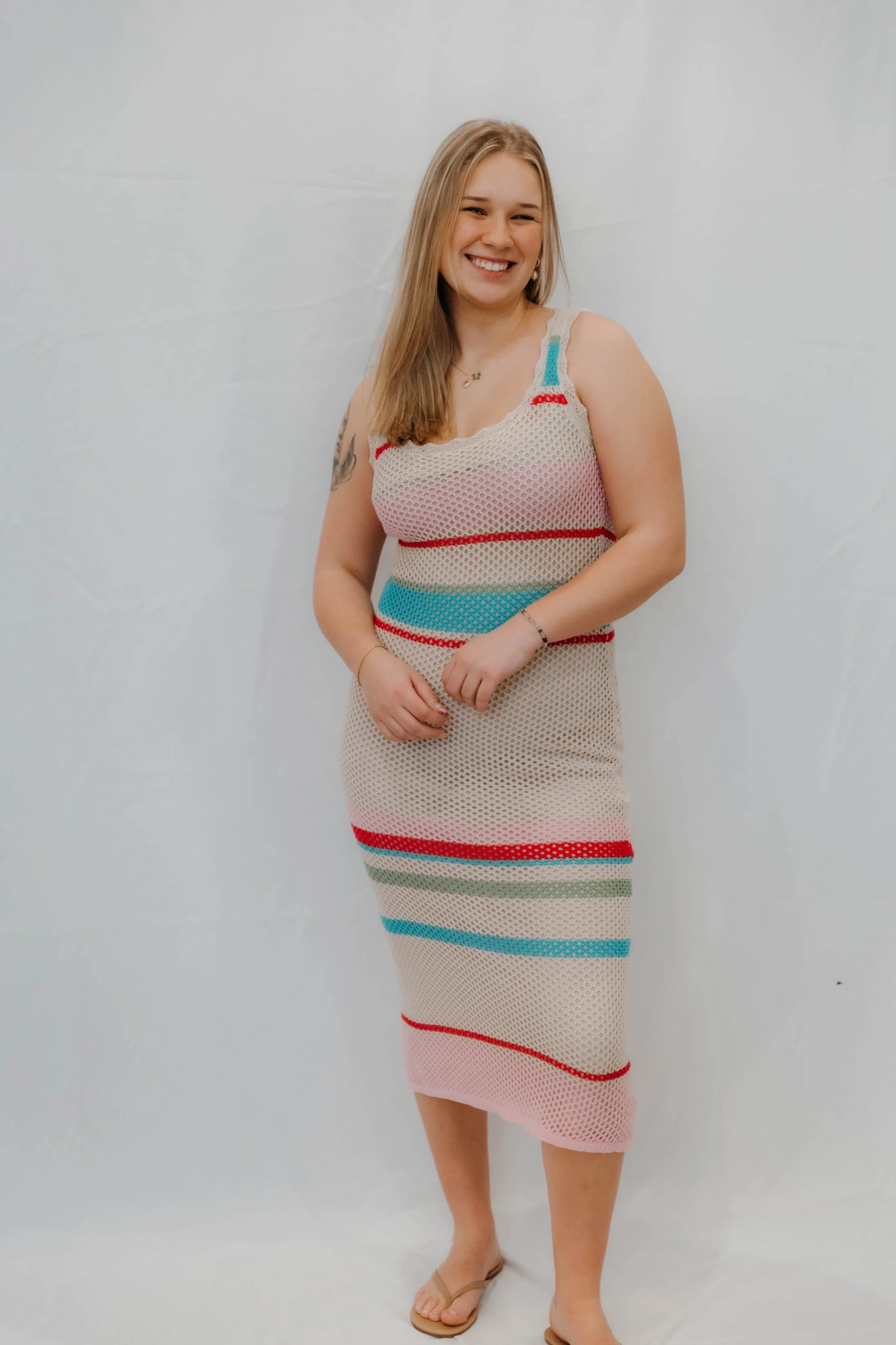 Robe pull en crochet rayée Z Supply Ibiza