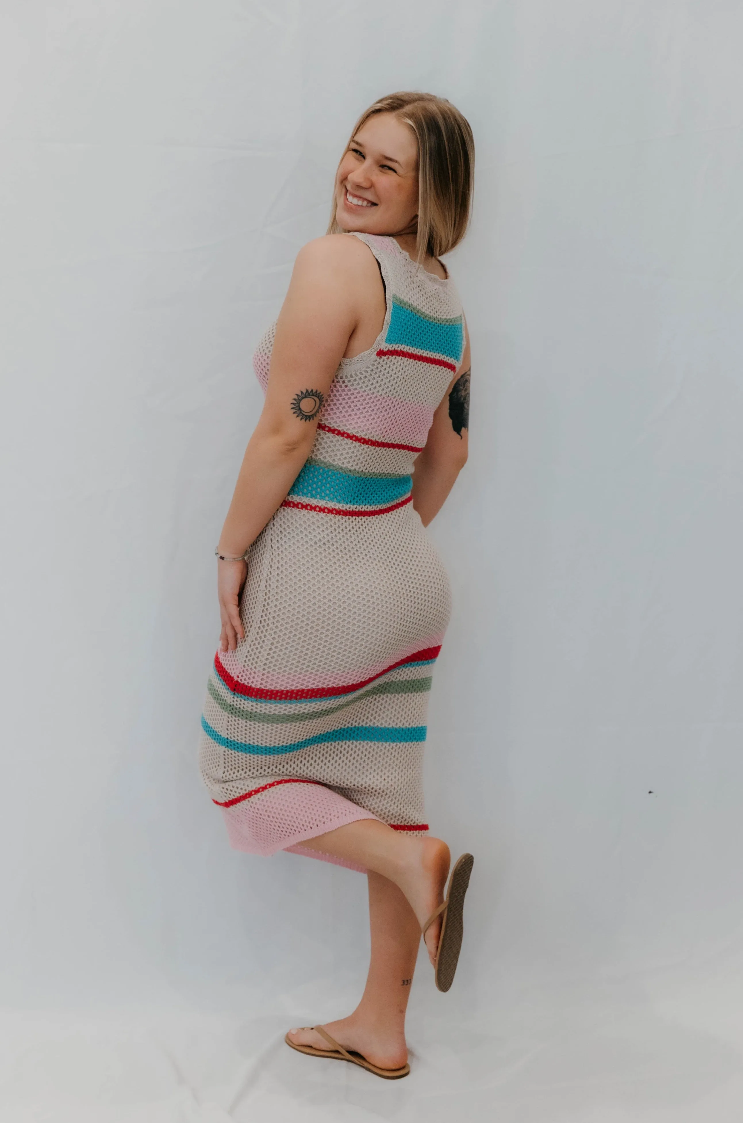 Robe pull en crochet rayée Z Supply Ibiza